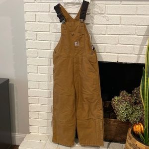 Carhartt insulated bibs  youth Size 8. Good condition.